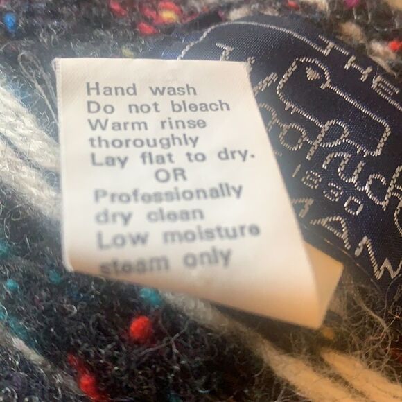 Vintage Woolrich Sweater Women's Large Wool Fair Isle Crewneck Pullover Grandma - Picture 9 of 9